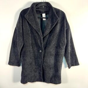 Banana Republic Factory‎ Charcoal Grey Knit Oversized Blazer Jacket outdoor NWT